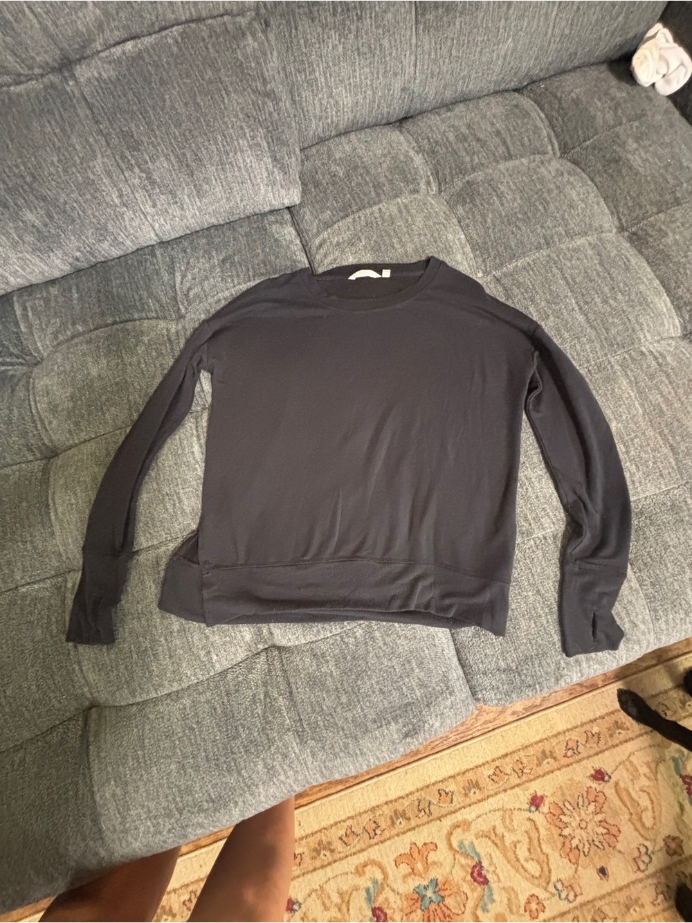 Athleta Black Crewneck Women's Sweater